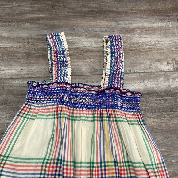 Pink Chicken Plaid Colored Romper Jumpsuit size 12Y - Picture 3 of 6